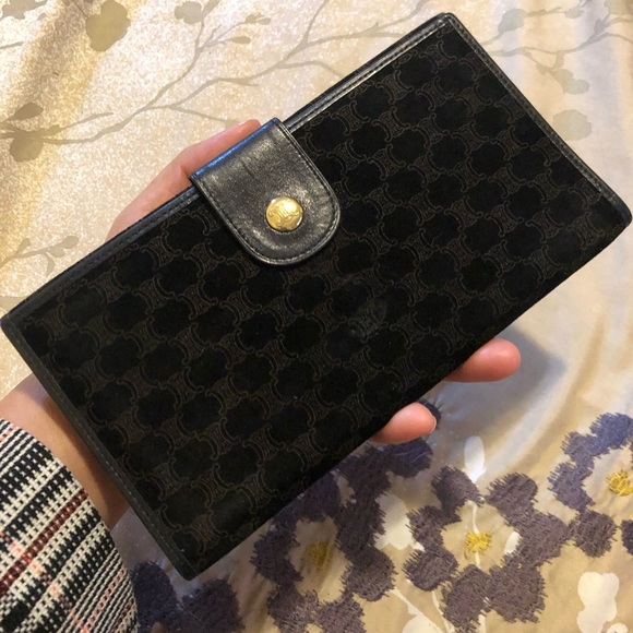 Celine Vintage wallet velvet - Picture 3 of 16